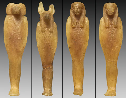 Four beeswax sons of Horus. (1069-945 BCE)  Photo: Cleveland Museum of Art
